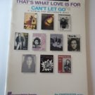 That's What Love is For Can't Let Go Piano Guitar Vocal Pop Song Book Hal Leonar