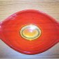 Glowing Antique Orange and Yellow Candy Dish