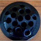 Vintage Black Glass Floral Frog