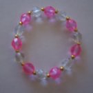 Pink n' Crystal Bracelet (MLJ-993)