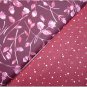 Burgandy & Dots n' Burgandy & Pink Floral - TWO Fat Quarters (2877)