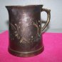 Solid Brass Etched Mug