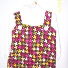 Handmade  Jumper and LS Turtle Neck Tee Dress NWOT Fits 2-4 yr olds