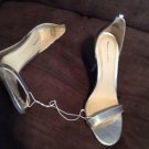 XHILARATION BRAND Silver SYNTHETIC MATERIAL SIZE 6M 3" HEELS