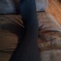 ASSETS Wishbone Pattern SHAPING PANTY HOSE SIZE 1 BLACK NEW