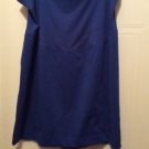 Liz Lange Maternity Women's Straight Pencil Royal Blue Belly Panel Skirt size XL