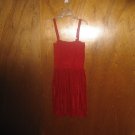 Girls Just Love Red Velour Holiday Jumper/ Dress  M