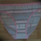 Victoria's Secret Gray/Pink/White Snowflake Winter Bikini Medium