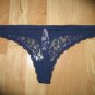 Victoria's Secret All Lace Navy Blue Sheer Thong XSmall