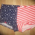 Victoria's Secret PINK Patriotic Red/Wht/Blue Flag Stars Stripes Boyshorts XSm