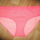 Victoria's Secret Hot Pink Hiphugger w/ White Polka Dots Size Medium Free Ship!
