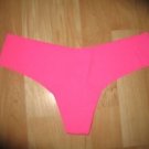 Victoria's Secret  PINK Sleek and Sexy Feel Bright Pink Thong Medium
