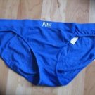 Victoria's Secret PINK Blue-Purple Yoga Bikini w/Silver Glitter Large