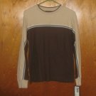 Boy's Point Zero Brown Ribbed Long Sleeve Shirt  Size Medium Free Shipping! NWT!