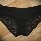 Victoria's Secret Low Rise Lace Back All Black Hiphugger XSmall