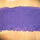 Victoria's Secret PINK Lace-Edged Bandeau Bra Deep Purple Large