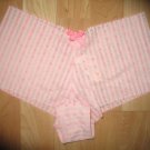 Victoria's Secret Pink Hiphugger with Bright Pink Polka Dots & Bow Medium