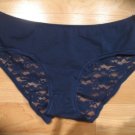 Victoria's Secret Low Rise Lace Back Navy Blue Hiphugger XSmall
