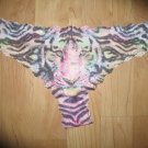 Victoria's Secret PINK Ex Low Rise Lace Mini Cheekster Tiger Print Small