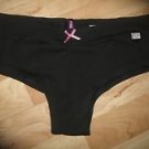 Victoria's Secret PINK Low Rise Black Hipster "Pink Nation" Logo LE Medium