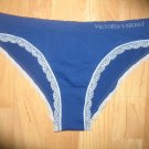 Victoria's Secret Seamless Panty Navy/Lt Blue Cheekini/Petit Bikini Medium