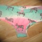 Victoria's Secret Pink Extra Low Rise Hipster Zebras on Aqua/Pink XSmall