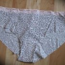 Victoria's Secret Dream Angels Gray/Pink Dotted Hiphugger w/Lace Waist Large