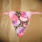 Victoria's Secret PINK Extra Low Rise V-String Pink Floral Large