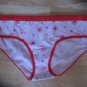 Victoria's Secret Snowflake Print Pink with Red Trim Hiphugger Small