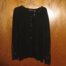 Laura Scott Jeweled Black Dressy Sweater Size 24/26W  Free Shipping!