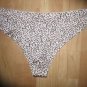 Victoria's Secret Seamless Panty Brown/Black Print Thong Sleek & Sexy! Large