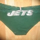 Victoria's Secret NFL PINK JETS Lace Waisted Hiphugger Limited Edition Small