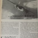 Rodic Rubber Corporation / Martin B-26 Marauder bomber ad