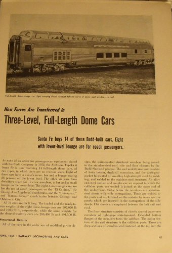 1950s Santa Fe Budd Dome Car Article
