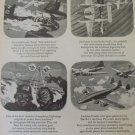 1940s WWII Lockheed P-38 Lightning "Fork Tailed Devil" ad