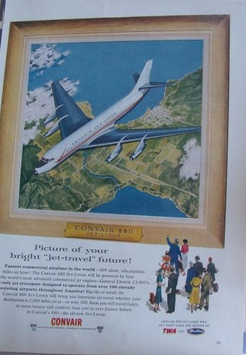 Convair 880 Jetliner ad