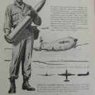 1950s Douglas Aircraft C-124 Globemaster II Military Air Transport Service ad