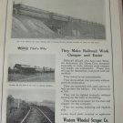1926 Western Wheeled Scraper / Railroad dump car ad
