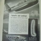 1942 WWII Bendix Aviation Corporation / Grumman Avenger torpedo bomber ad