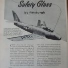 PPG Pittsburgh Plate Glass / North American F-86 Sabre ad