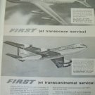 1950s Boeing 707 Jet Stratoliner ad
