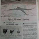 1940s WWII Sperry Gyroscopes / B-24 Liberator bomber ad