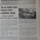 International Nickel / Convair XB-36 Peacemaker bomber ad