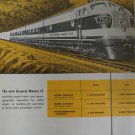 Electro Motive F7 diesel locomotive ad