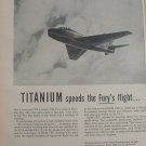 1950s Rem-Cru Titanium / North American FJ-4 Fury ad