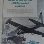AllisonJ33 jet engine / Lockheed F-80 Shooting Star ad