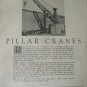 1920s Railroad Pillar Crane ad / Industrial Works Bay City Michigan