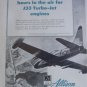 1950s Allison GM J33 turbojet / Lockheed F-80 Shooting Star ad