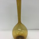 Vtg Scandinavian Danish Modern Mid Century Blown Glass Vase Amber 12"