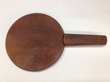 Vtg Dansk Quistgaard Denmark Teak Paddle Cutting Cheese Board 7" Danish Modern